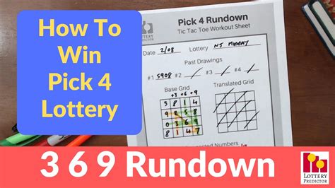 pick 4 strategies|How To Win Pick 4 Lottery.